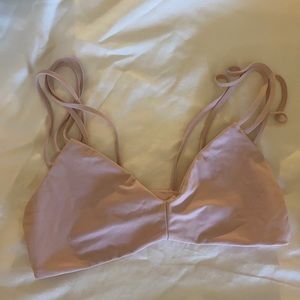 Boys + Arrows light pink bikini top
